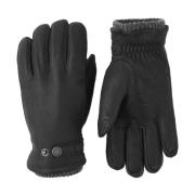 Warme handschoenen van hertenleer met Primaloft, Zwart Hestra , Black ...