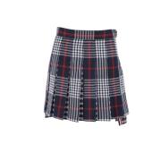 Geplooide rok met ruitpatroon en zijsplitten Thom Browne , Multicolor ...