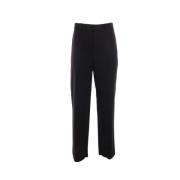 Zwarte casual broek van katoen met drukknoopsluiting Givenchy , Black ...