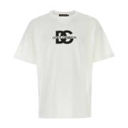 Witte katoenen T-shirt Dolce & Gabbana , White , Heren