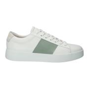 Witte Rand Groene Sneaker Blackstone , White , Heren