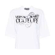 Witte Grafische T-shirts en Polos Versace Jeans Couture , White , Dame...