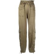 Tapered Trousers Ganni , Green , Dames