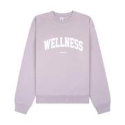Faded Lilac White Crewneck Sporty & Rich , Purple , Heren