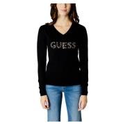 Hailey Logo Dames Lente/Zomer Shirt Guess , Black , Dames