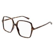 Gg1003O Havana Transparante Bril Gucci , Brown , Unisex