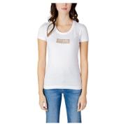 Dames T-Shirt Lente/Zomer Collectie Guess , White , Dames