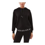 Dames Hoodie Armani Exchange , Black , Dames