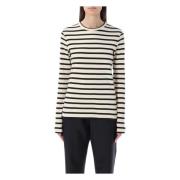 Geribbeld langemouwstopje Jil Sander , Black , Dames