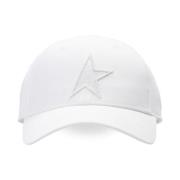 Baseballpet met logo Golden Goose , White , Heren