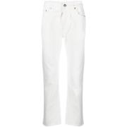 Witte Logo Denim Jeans Palm Angels , White , Heren