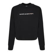 Zwarte Sweatshirts voor Dames Aw23 Palm Angels , Black , Dames