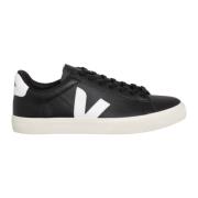 Eenvoudige Vetersluiting Sneakers Veja , Black , Heren