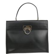 Pre-owned Leather handbags Salvatore Ferragamo Pre-owned , Black , Dam...