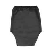 Zwarte katoenen rok met elastische taille Rick Owens , Black , Dames