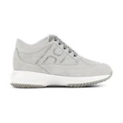 Grijze Sneakers met Kristallen Hogan , Gray , Dames