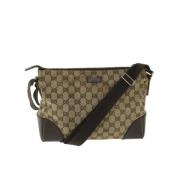 Pre-owned Canvas gucci-bags Gucci Vintage , Beige , Dames