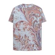 Bedrukt T-shirt Etro , Blue , Heren