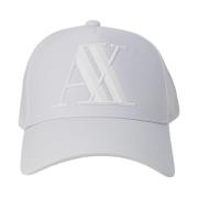 Basis Katoenen Herenpet met Klep Armani Exchange , White , Heren