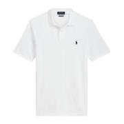 Klassieke Piqué Polo Shirt Polo Ralph Lauren , White , Heren