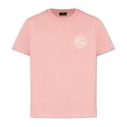 T-shirt met logo Etro , Pink , Dames