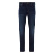 Vintage Slim Fit Stretch Denim Jeans Emporio Armani , Blue , Heren