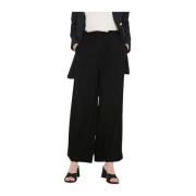Crop Pant in Caly Stijl Only , Black , Dames