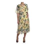 Bloemenprint Maxi Jurk Dolce & Gabbana , Multicolor , Dames