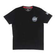 Space Shuttle Tee - Heren Streetwear Alpha Industries , Black , Heren