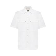 Katoenen Poplin Overhemd in Effen Kleur Jil Sander , White , Heren