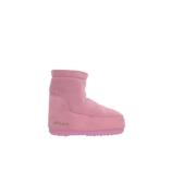 Roze Suède Sneeuwlaarzen Moon Boot , Pink , Dames
