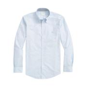 Milano Slim-fit niet-ijzeren sportshirt, Oxford stretch, knoop-down kr...