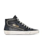 Zwarte Studs Slide Golden Goose , Black , Dames