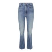 Stoere Franje Enkel Flared Jeans Mother , Blue , Dames