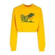 Gele Tennis Club Sweatshirt Casablanca , Yellow , Dames