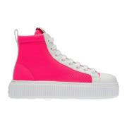 Roze High-Top Sneakers voor Dames Miu Miu , Pink , Dames
