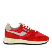 Vintage-geïnspireerde Reelwind Sneakers Autry , Red , Heren