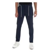 Stretch Chino met Strikkoord in de Taille Paoloni , Blue , Heren