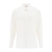 Witte Katoenen Shirt voor Dames Alexander McQueen , White , Dames