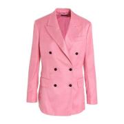 Roze Dubbelrij Blazer Tom Ford , Pink , Dames