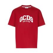 Eenvoudig en opvallend T-shirt met korte mouwen Gcds , Red , Heren