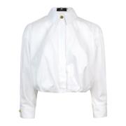 Witte Katoenen Poplin Overhemd Elisabetta Franchi , White , Dames