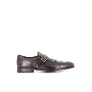 Donkerbruine Brogue Schoenen met Franje Henderson , Brown , Heren