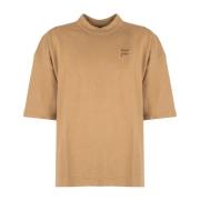 Casual Ronde Hals Logo T-shirt Fila , Brown , Heren