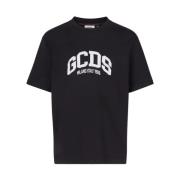 Eenvoudig en opvallend T-shirt met korte mouwen Gcds , Black , Heren
