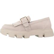 Stijlvolle Comfortabele Loafers voor Vrouwen Geox , Beige , Dames