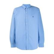 Custom Fit Oxford Overhemd Ralph Lauren , Blue , Heren