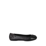 Minni Leren Ballerina Schoenen Tory Burch , Black , Dames