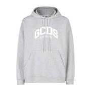 Grijze Logo Loose Hoodie Gcds , Gray , Heren