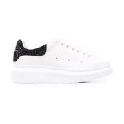 Witte Rhinestone Oversized Sneakers Alexander McQueen , White , Dames